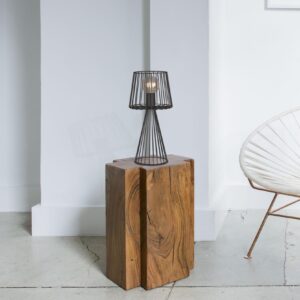 Nowoczesna Lampa Stołowa Druciana Sahara Czarna