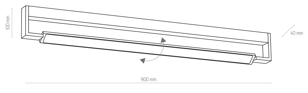 Kinkiet Łazienkowy Obrotowy Lampa Ścienna Dekster IP44 - obrazek 8