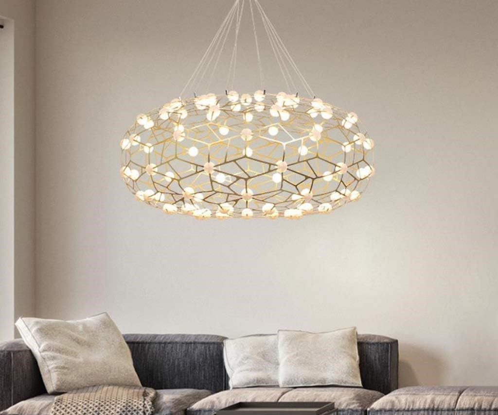 Nowoczesna Lampa Wisząca Mesh Chendelier Żyrandol Złoty - obrazek 12