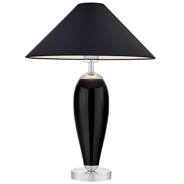 Nowoczesna Lampa Stołowa Monk Szklana Czarna - obrazek 2