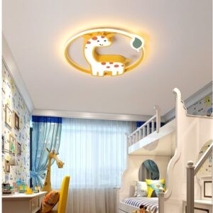Lampa Sufitowa Żyrafa Do Pokoju Dziecięcego LED Złota