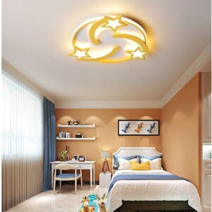 Lampa Sufitowa Spadające Gwiazdy Do Pokoju Dziecięcego LED Złota