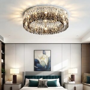 Kryształowa Lampa Sufitowa Stella Plafon Chrom Glamour