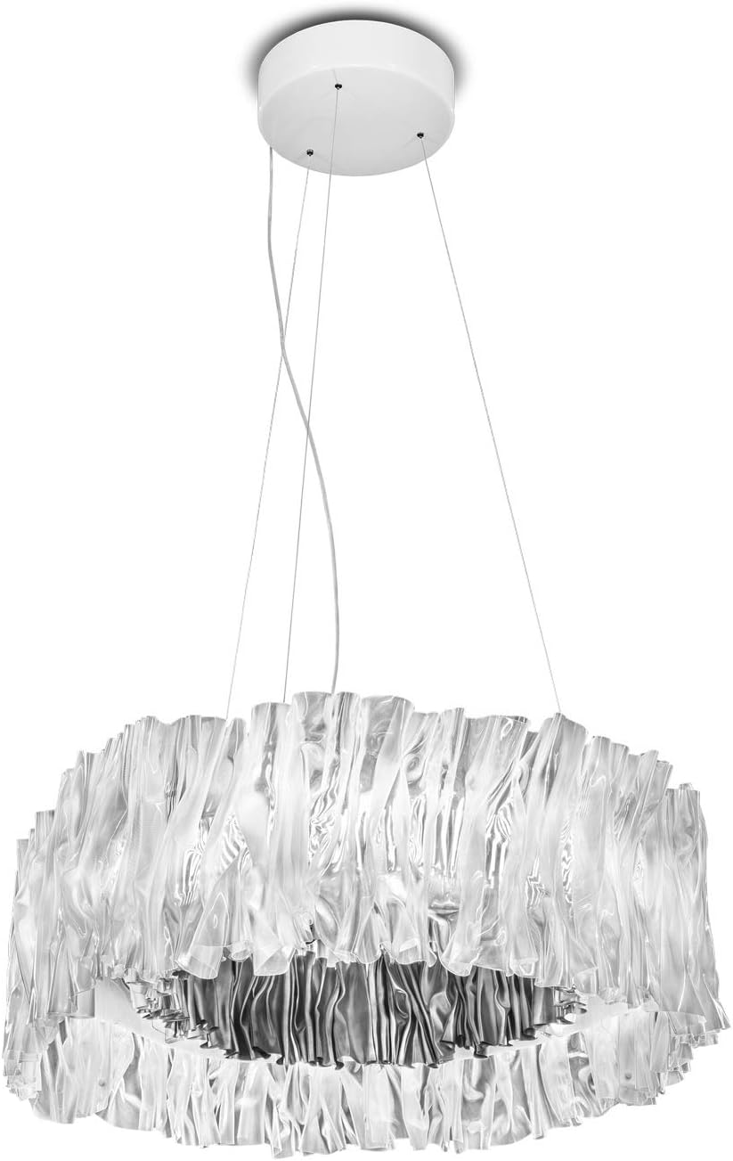 Nowoczesna Lampa Wisząca Accordeon Żyrandol Złoty Srebrny - obrazek 12