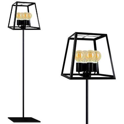 Klasyczna Lampa Stojąca Box Loft Czarna - obrazek 2