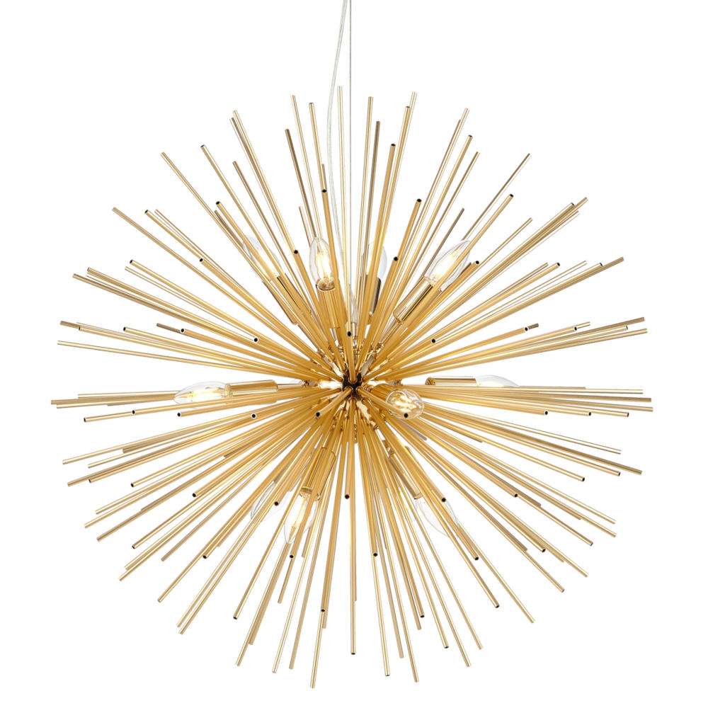 Nowoczesna Metalowa Lampa Wisząca Star Złota - obrazek 3