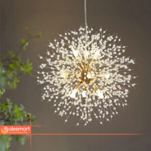 Kryształowa Lampa Wisząca Dmuchawiec