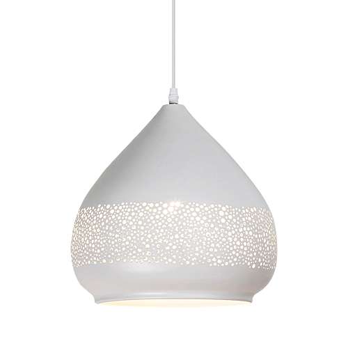 Ażurowa Lampa Wisząca Lace Vintage Biała - obrazek 3