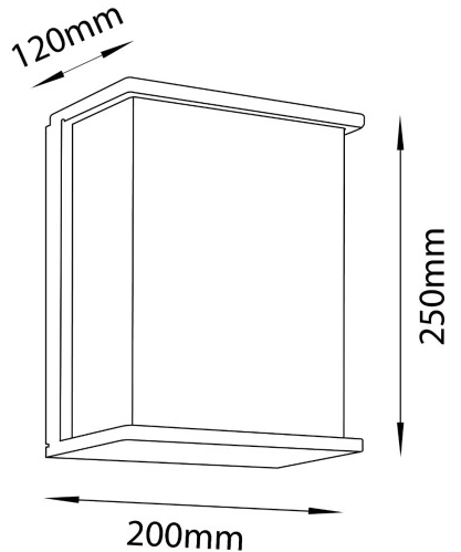 Kinkiet Ogrodowy Lampa Zewnętrzna Elewacyjna Ścienna IP44 2x E27 LED - obrazek 2