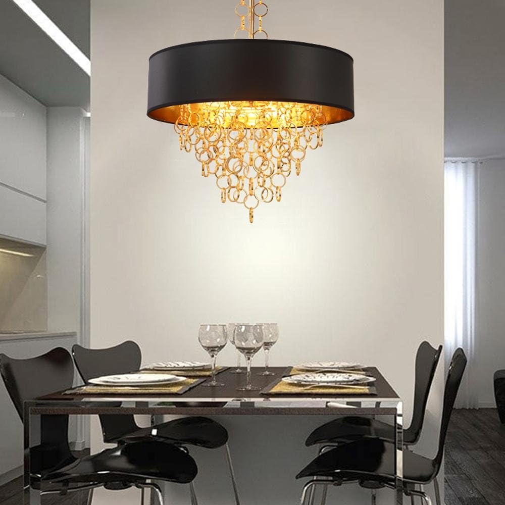 Nowoczesna Lampa Sufitowa Groovy Żyrandol Złoty Glamour - obrazek 2