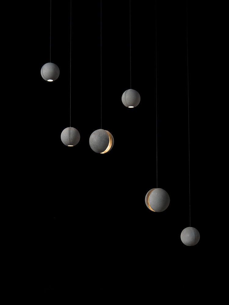 Oryginalna Lampa Nordic Moon Cement LED - obrazek 8