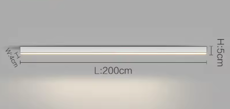 Minimalistyczna Nowoczesna Lampa Sufitowa Listwa LED Plafon do biura, kuchni, pokoju do pracy