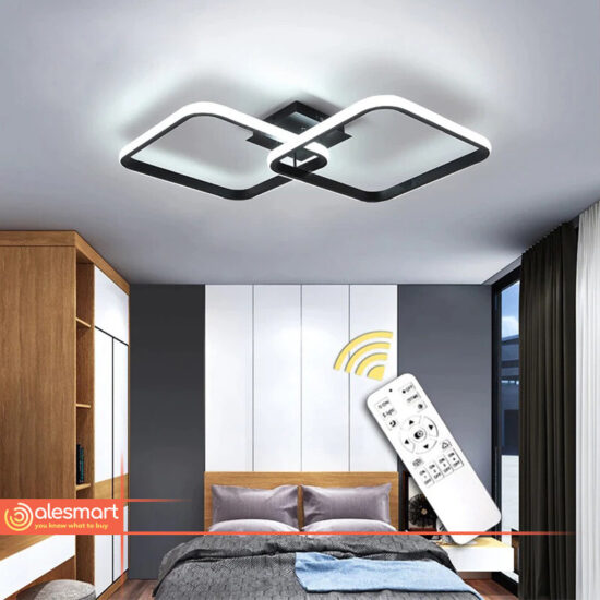 Lampa sufitowa PLAFON ring żyrandol LED 42W pilot lub aplikacja do salonu, jadalni.