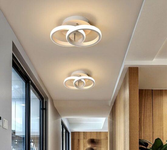 Lampa sufitowa PLAFON ring żyrandol LED 18W pilot lub aplikacja do salonu, jadalni.