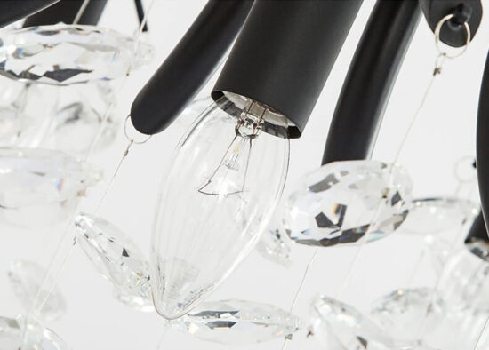 Nowoczesny żyrandol kryształowy LED rozgałęziony Nordic, elegancki i stylowy. Do salonu lub do jadalni.