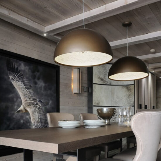 Wyjątkowa lampa wisząca Flos Skygarden LED oryginalna płaskorzeźba, do salonu, do jadalni, do kuchni. 