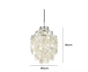 Elegancka i zjawiskowa perłowa lampa wisząca Verpan Fun