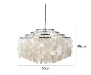 Elegancka i zjawiskowa perłowa lampa wisząca Verpan Fun