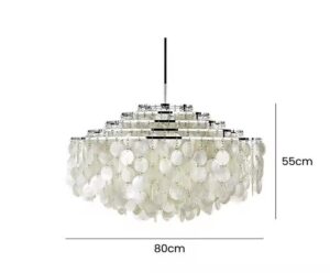 Elegancka i zjawiskowa perłowa lampa wisząca Verpan Fun