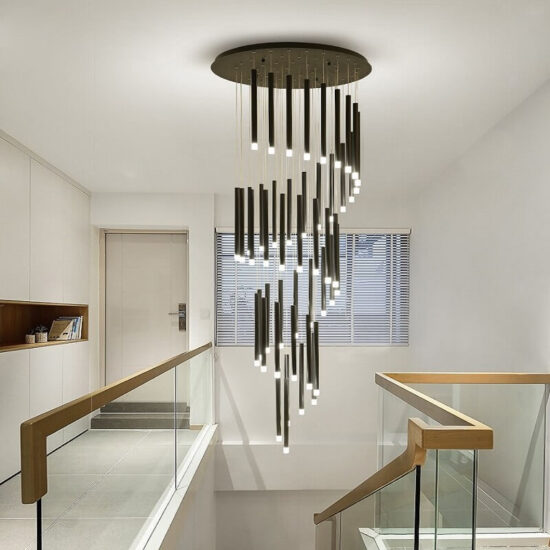 Lampa wisząca Carbon LED nowoczesna minimalistyczna. Do salonu, do jadalni, na schody.