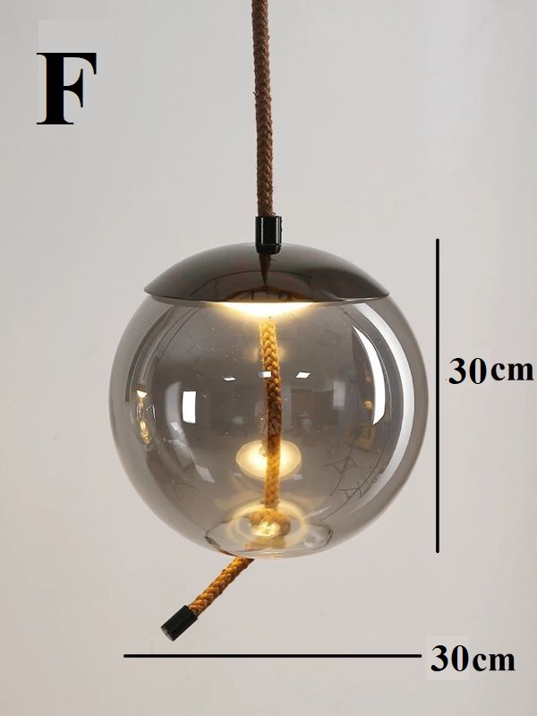 Minimalistyczna szklana skandynawska o oryginalnym wzorze lampa wisząca Brokis Knot