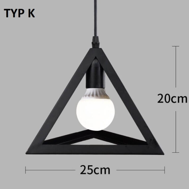Lampa wisząca czarna druciana skandynawska loft elegancka i minimalistyczna. Do salonu, do jadalni, do sypialni.
