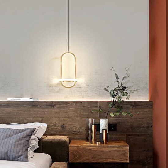 Lampa wisząca Spinner LED skandynawska, designerska i elegancka. Do sypialni, do salonu, do jadalni.