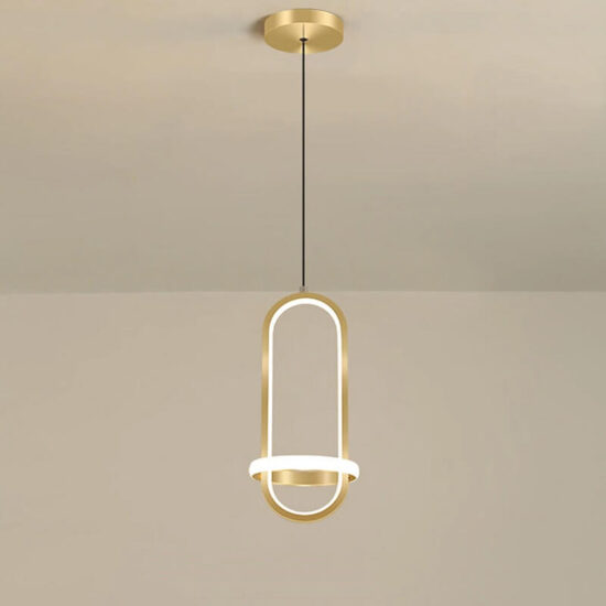 Lampa wisząca Spinner LED skandynawska, designerska i elegancka. Do sypialni, do salonu, do jadalni.