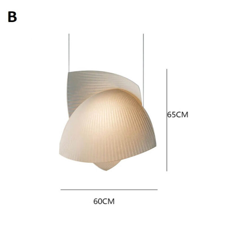 Skandynawska lampa wisząca Grok Voiles LED elegancka i stylowa. Do salonu, do jadalni, nad wyspę.