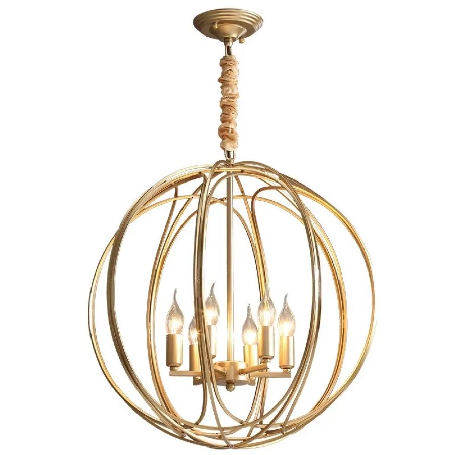 Metalowa Lampa Wisząca Corintia Kula Loft