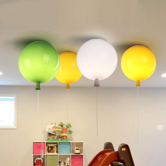 Dziecięca lampa sufitowa Baloon art deco nowoczesna i kolorowa. Do pokoju dziecięcego, do sali zabaw, do salonu.