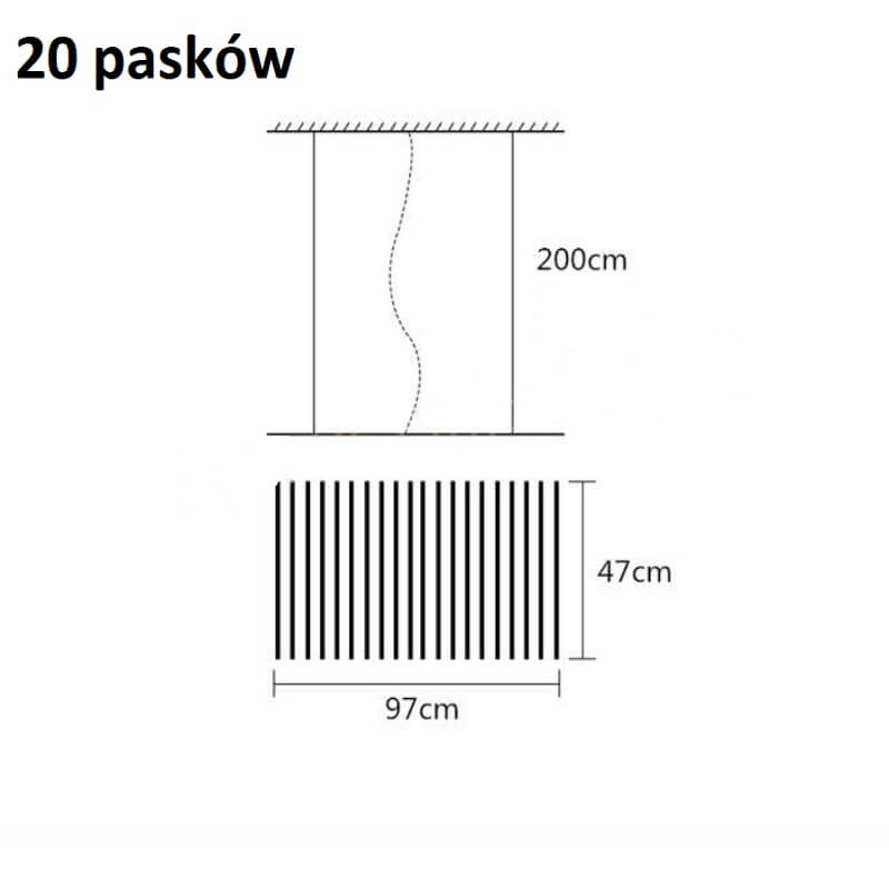 Lampa wisząca Fishbone LED art deco zjawiskowa i oryginalna. Do salonu, do kuchni, do jadalni.
