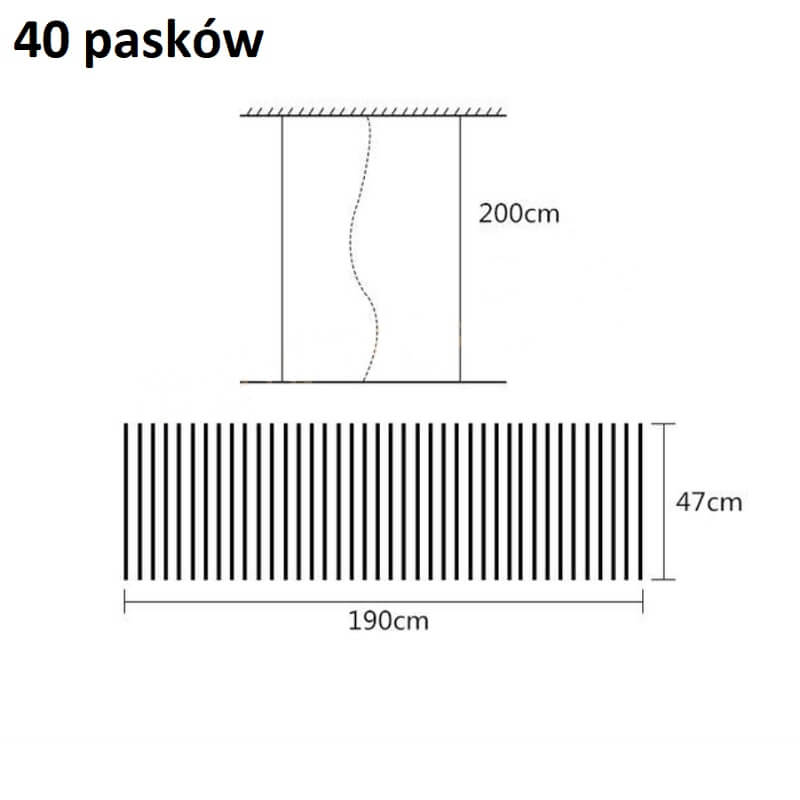 Lampa wisząca Fishbone LED art deco zjawiskowa i oryginalna. Do salonu, do kuchni, do jadalni.