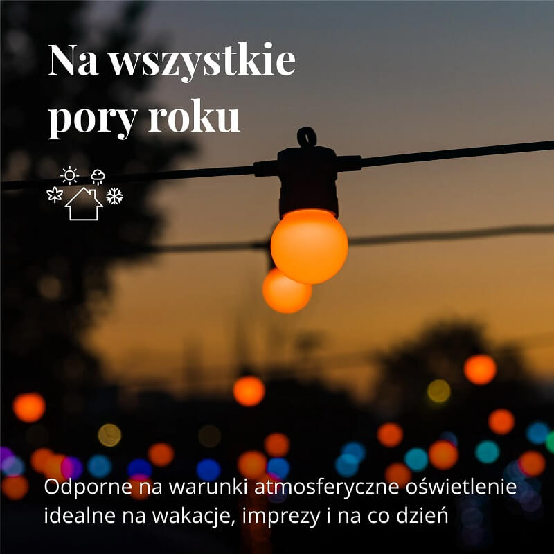 Lampki ozdobne Twinkly Festoon 20 zestaw startowy. Rewolucyjne, inteligentne i zjawiskowe lampki RGB. 