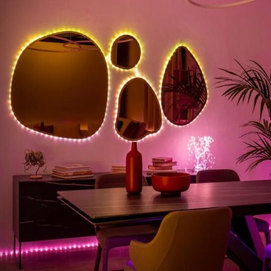 Ozdobne lampki Twinkly Dots 400 LED RGB. Całoroczne inteligentne oświetlenie dekoracyjne. Do salonu, do sypialni.