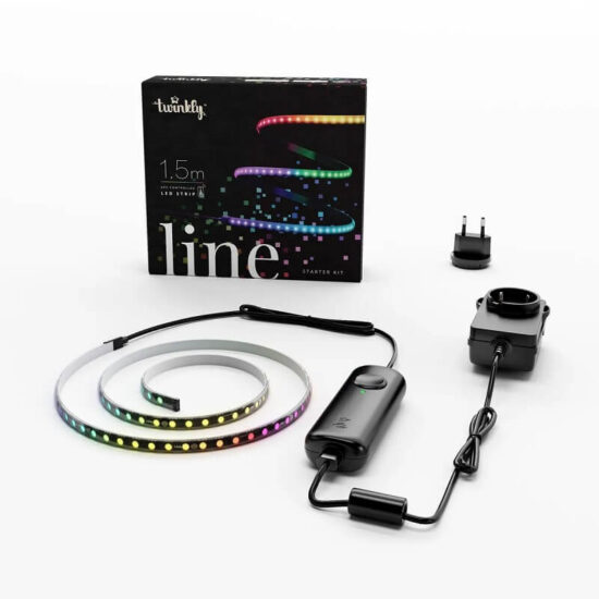 Taśma Twinkly Line 90 LED RGB zestaw startowy, programowalna taśma LED sterowana aplikacją, z możliwością przedłużenia.
