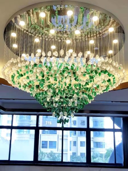 Lampa Sufitowa Kryształowy Wir LED Nowoczesna