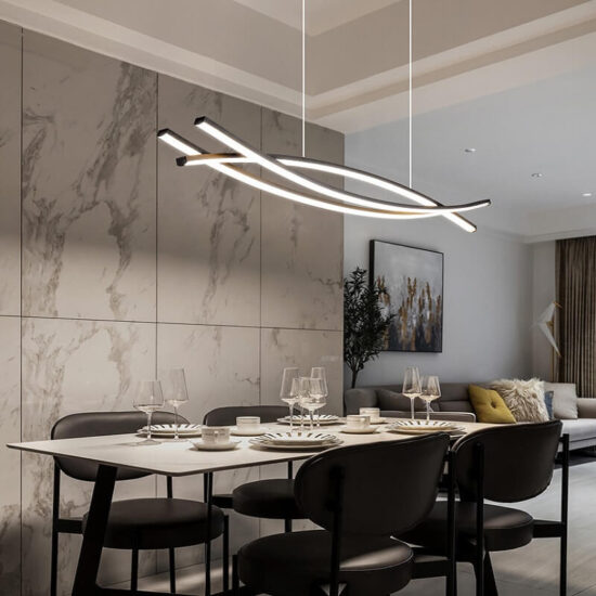 Nowoczesna lampa wisząca Eglo Nevado LED minimalistyczna i elegancka. Do kuchni, do salonu, nad stół.