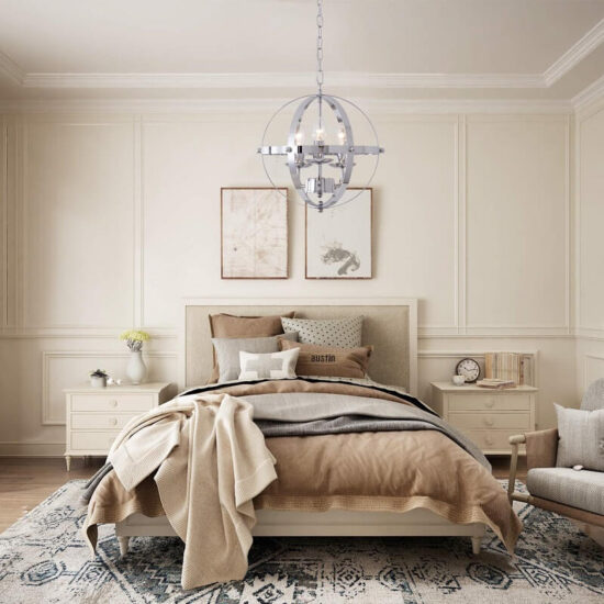 Lampa wisząca Ganeed Globe eklektyczna elegancka i zjawiskowa. Do sypialni, do salonu, do kuchni.
