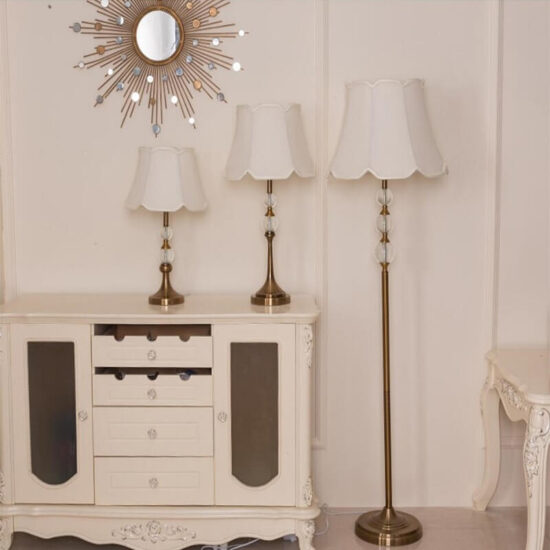 Elegancka lampa podłogowa Crystal klasyczna piękna i zjawiskowa. Do sypialni, do salonu, do gabinetu.