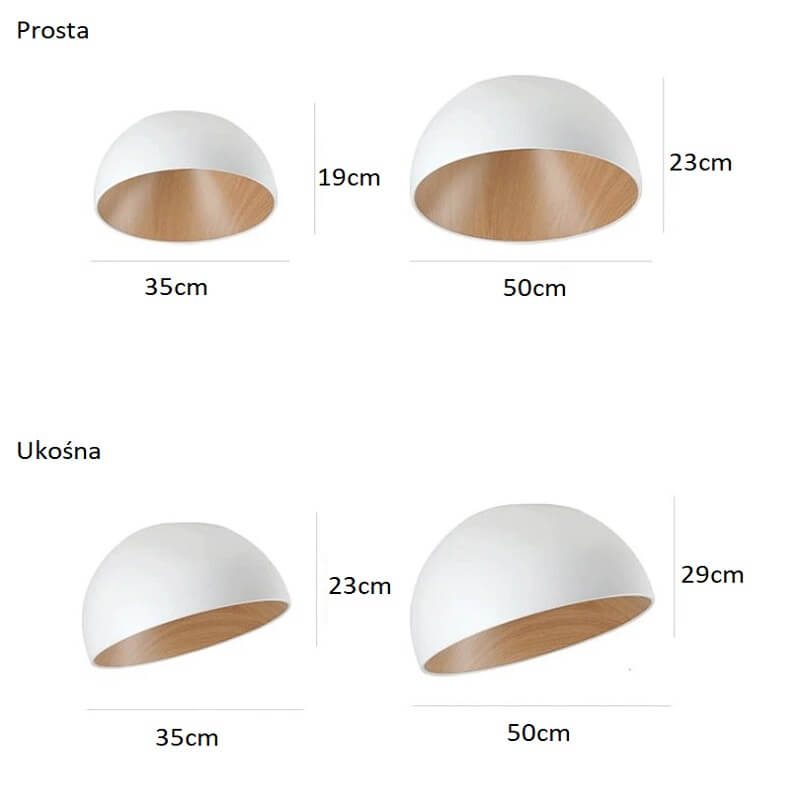 Lampa sufitowa plafon Padella skandynawska prosta i minimalistyczna. Do sypialni, do salonu, do kuchni.