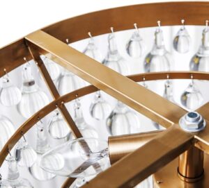 Kryształowa luksusowa i zjawiskowa lampa podłogowa Bubble glamour