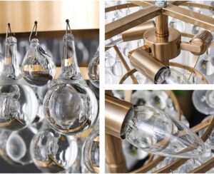 Kryształowa luksusowa i zjawiskowa lampa podłogowa Bubble glamour