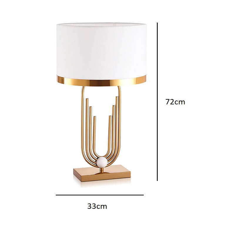 Mosiężna lampa stołowa Zanetti glamour luksusowa i elegancka. Do sypialni, do salonu, do gabinetu. 