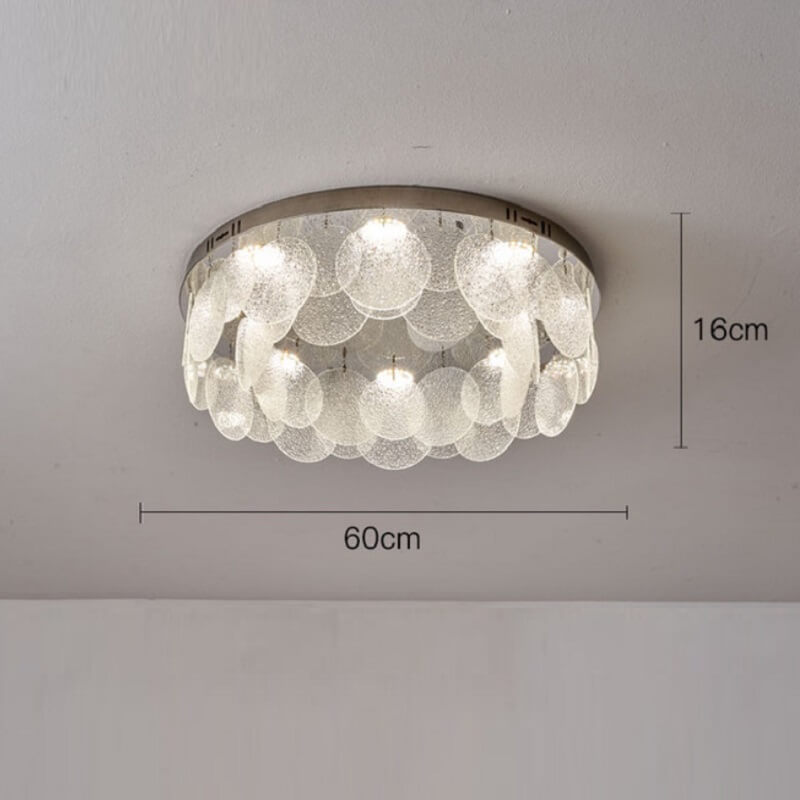 Perłowa lampa sufitowa plafon glamour zjawiskowa i oryginalna. Do sypialni, do salonu, do jadalni.