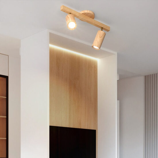 Drewniany reflektor sufitowy skandynawski oryginalny i stylowy. Do sypialni, do kuchni, do salonu.