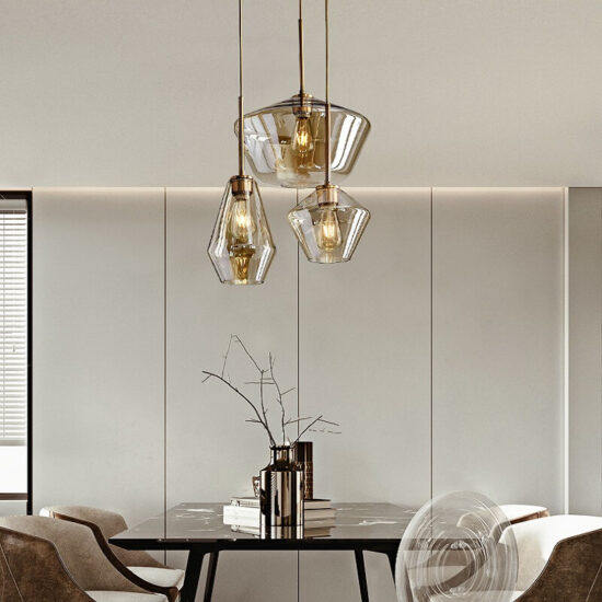 Szklana lampa wisząca Paris klasyczna pojedyncza elegancka i zjawiskowa. Do sypialni, do kuchni, do salonu.