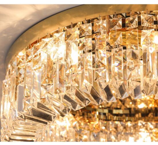 Nowoczesna i Ekskluzywna Lampa Sufitowa Palace Kryształowy Plafon Glamour