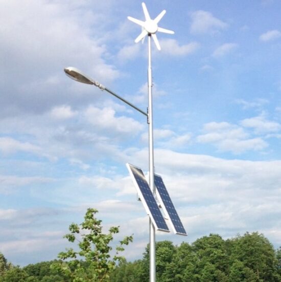 Latarnia solarno-wiatrowa Hybrid Dual Solar LED V-3