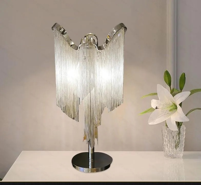 Luksusowa Lampa Stołowa Stream Łańcuch Glamour
